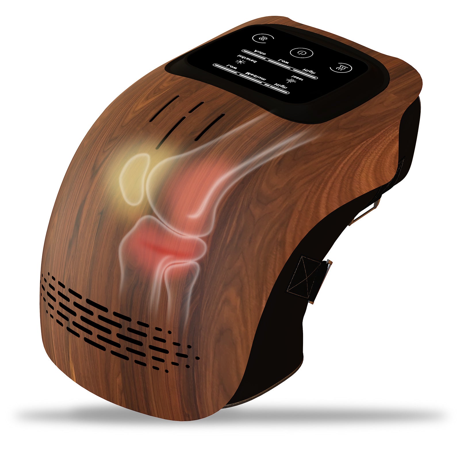 Intelligent Heated Electric Knee Massager with Vibration, Infrared Therapy & Pain Relief - Rechargeable Home Use Device