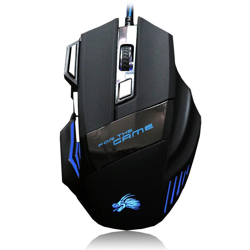 7-Button USB Gaming Mouse – Colorful LED Glowing Lights