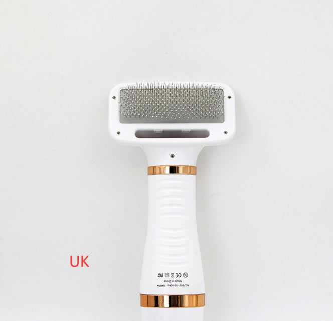 2-in-1 Pet Grooming Dryer Brush – Dry & Detangle Fast