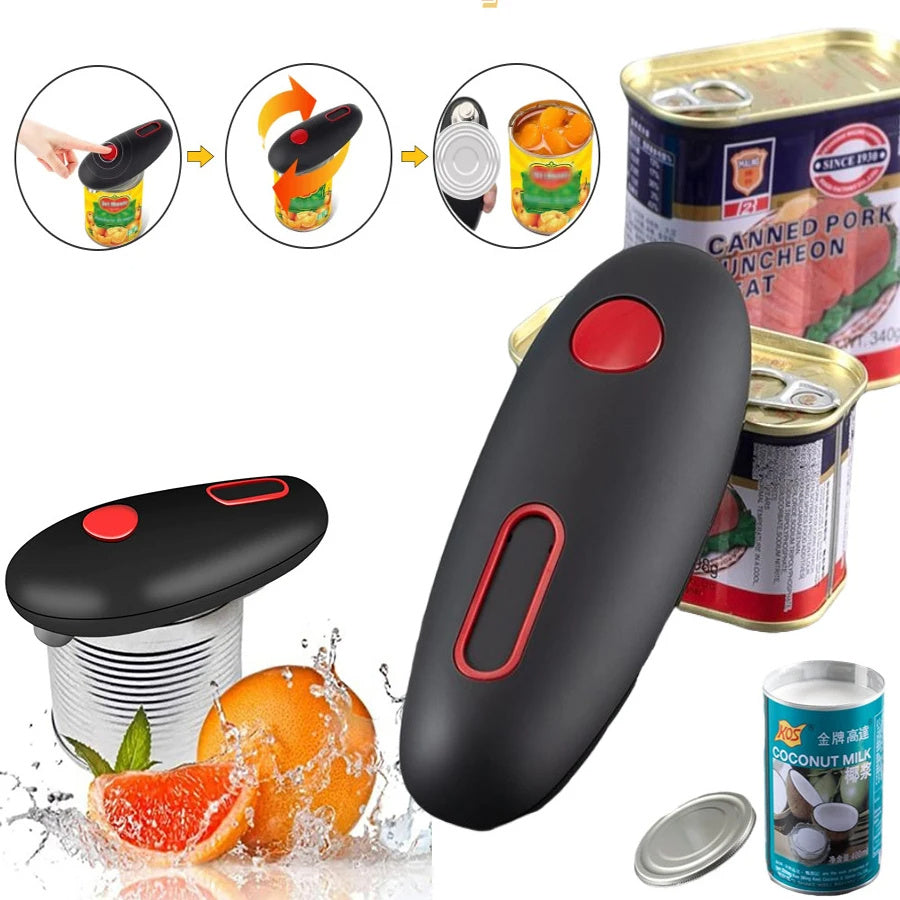 Automatic Battery Operated Can Opener – Hands-Free One-Touch Jar & Bottle Opener
