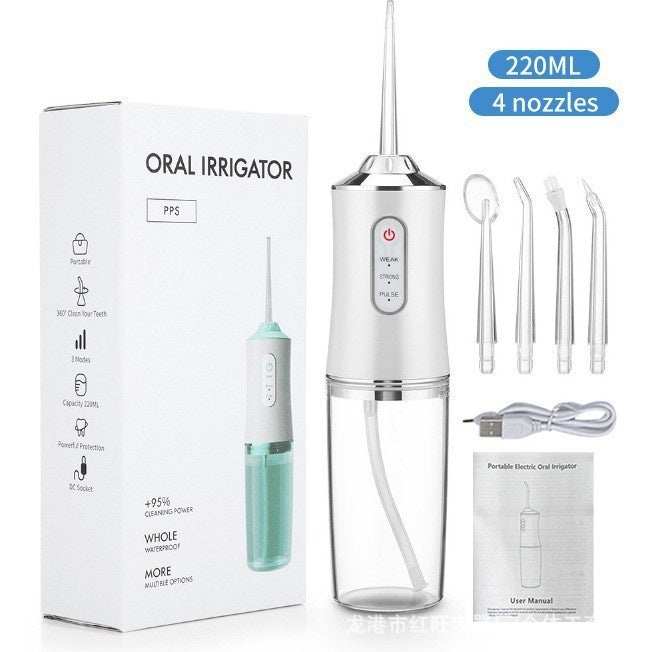 Portable Electric Water Flosser – Oral Irrigator & Dental Teeth Cleaner