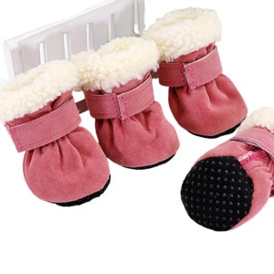 Waterproof Winter Dog Boots – Anti-Slip Snow & Rain Shoes for Small Pets