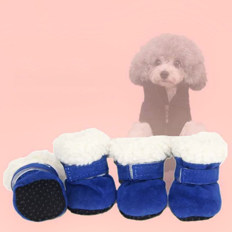 Waterproof Winter Dog Boots – Anti-Slip Snow & Rain Shoes for Small Pets