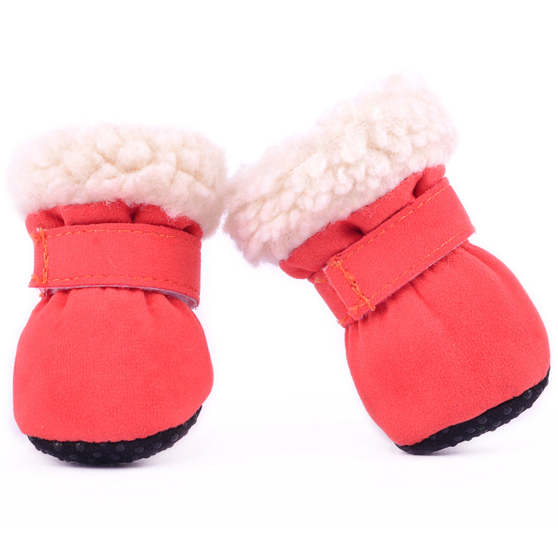 Waterproof Winter Dog Boots – Anti-Slip Snow & Rain Shoes for Small Pets