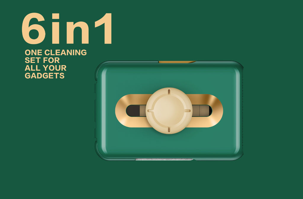 Portable 6-in-1 Multi-Function Headset Cleaning Brush