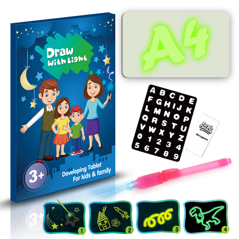 3D Magic Drawing Pad – Educational Sketchboard with 8 Light Effects