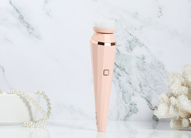4-in-1 Electric Facial Cleansing Brush – USB Rechargeable & Deep Cleaning