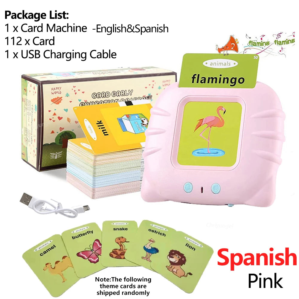 Talking Flashcards Learning Toy for Kids – Preschool Educational Audio Card Machine (Ages 3–6)