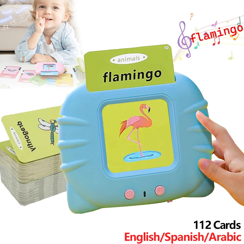 Talking Flashcards Learning Toy for Kids – Preschool Educational Audio Card Machine (Ages 3–6)
