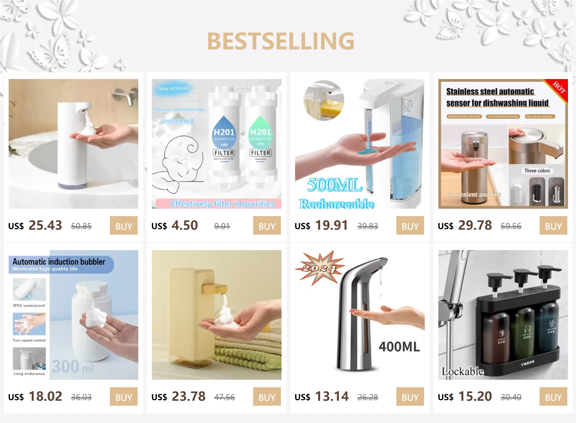 Cute Pet Automatic Foam Soap Dispenser - Wall-Mounted/Countertop, Touchless, USB, 400 ML