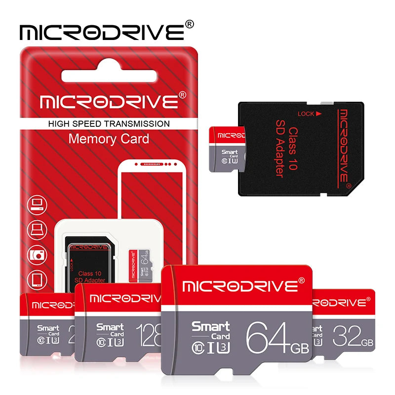 High-Speed Mini SD / Micro TF Memory Card - Class 10, 4GB to 256GB, For Smartphones & Devices