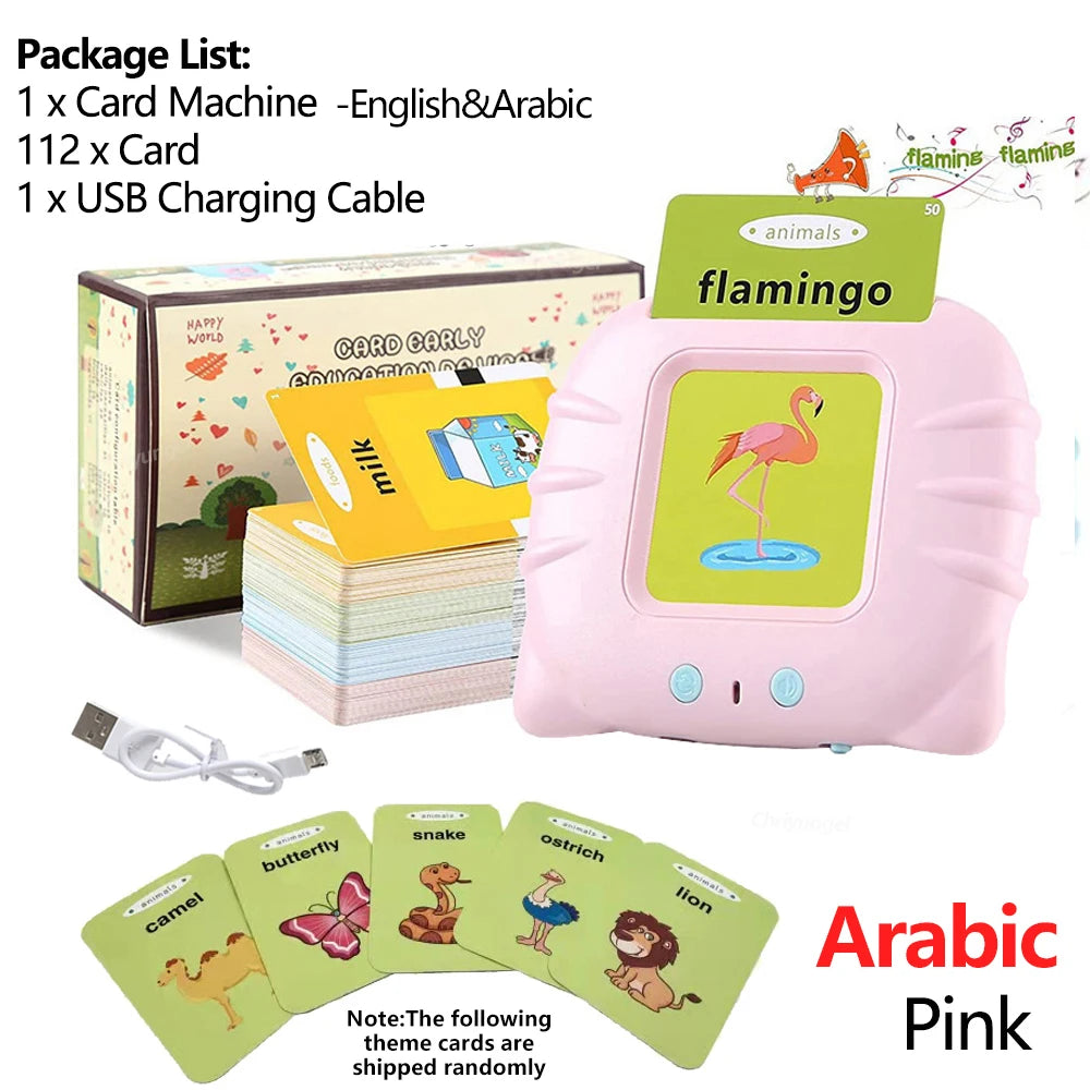 Talking Flashcards Learning Toy for Kids – Preschool Educational Audio Card Machine (Ages 3–6)
