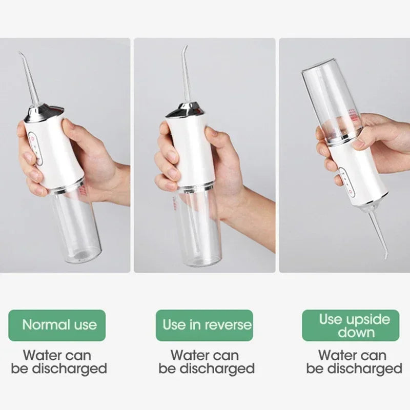 Professional Cordless Water Flosser - Portable USB-Rechargeable Oral Irrigator with Multiple Pressure Modes for Teeth & Gum Care