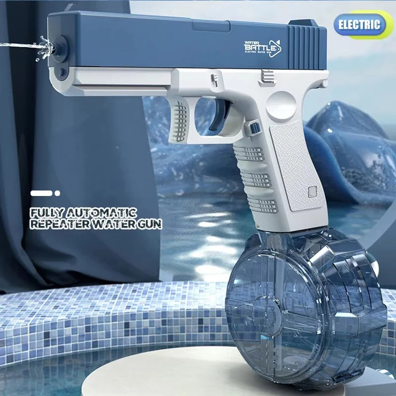 Electric Water Gun Toy - Portable Automatic Burst Water Blaster for Kids, Rechargeable Outdoor Water Toy