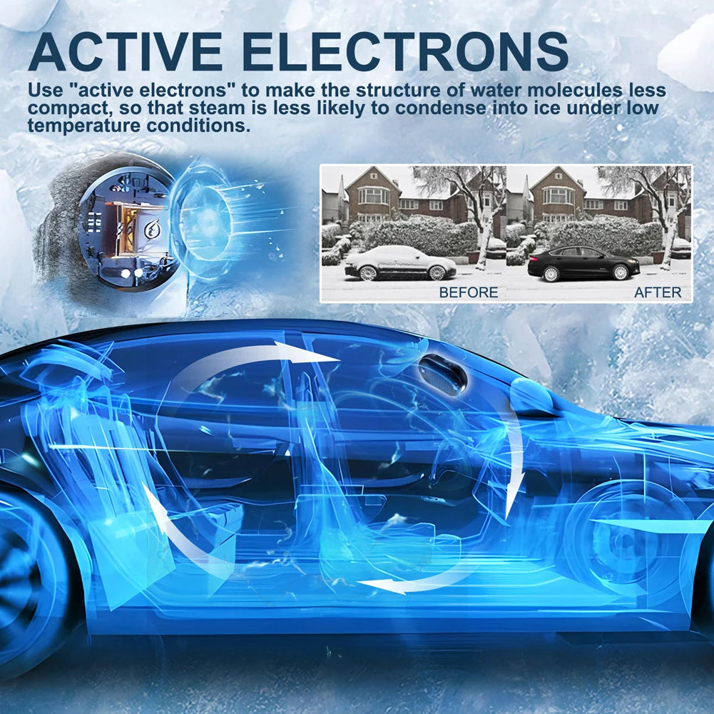 Electromagnetic Car Snow & Ice Melter – Anti-Freeze Deicer Device for All Vehicles