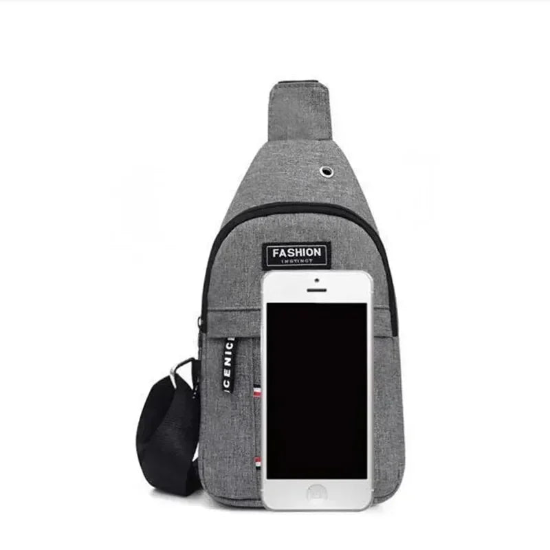 Waterproof Men's Fanny Pack - Large Capacity, Adjustable Strap for Outdoor Sports, Travel & Daily Use