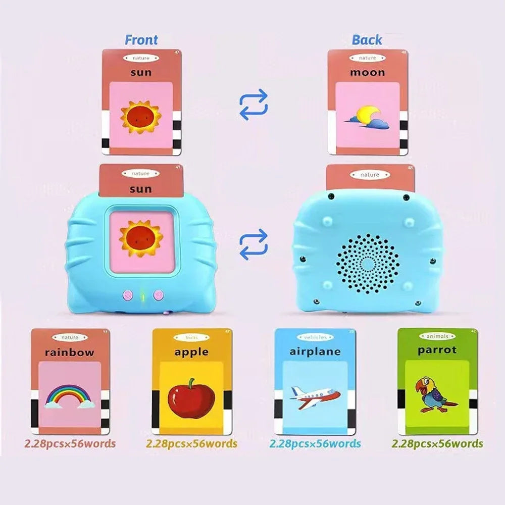 Talking Flashcards Learning Toy for Kids – Preschool Educational Audio Card Machine (Ages 3–6)