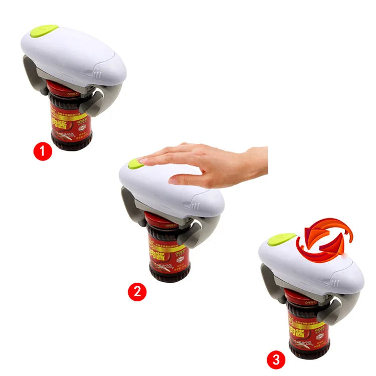Automatic Electric Can, Jar & Bottle Opener - Hands-Free Kitchen Gadget