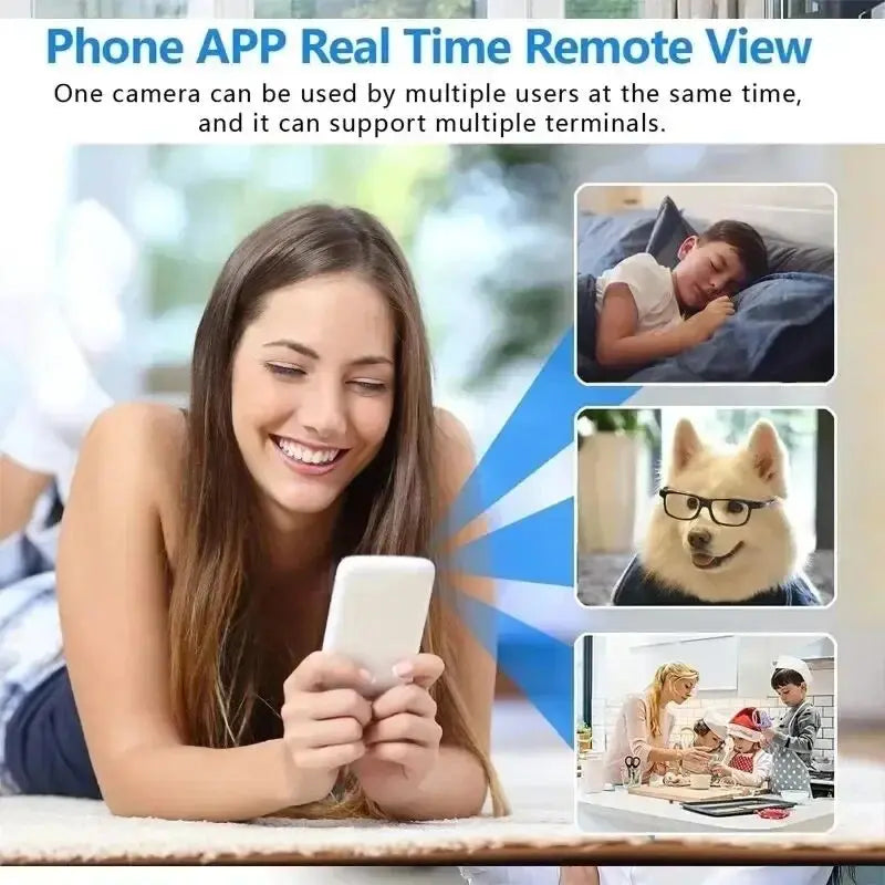 1080P HD Mini WiFi Camera - Wireless Night Vision, Motion Detection, Remote Home & Pet Monitoring