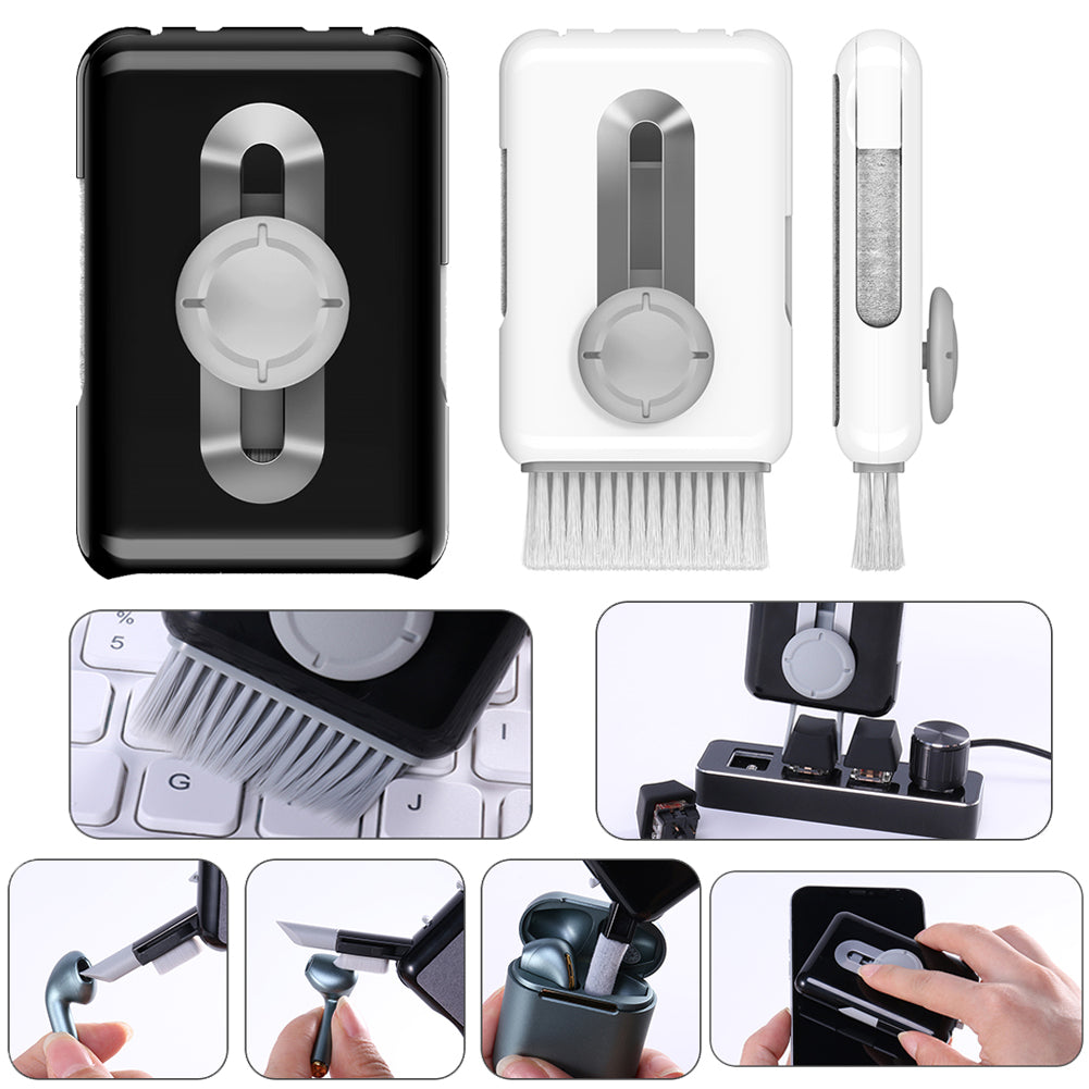 Portable 6-in-1 Multi-Function Headset Cleaning Brush